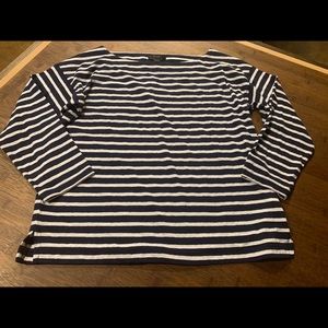 J.Crew long sleeve boat neck tee NWT